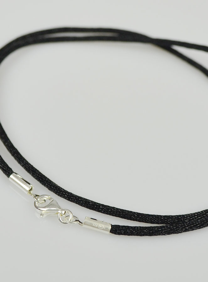 Collier Cordon 45cm pour Pendentif - Fermoir en Argent 925/1000 (pic 4)