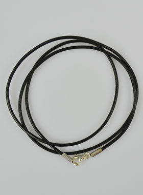 Collier Cordon 55cm pour Pendentif - Fermoir en Argent Rhodié (pic 1)