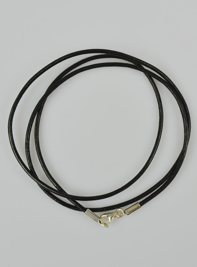 Collier Cordon 55cm pour Pendentif - Fermoir en Argent Rhodié (pic 2)