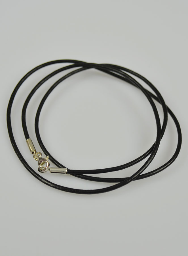 Collier Cordon 55cm pour Pendentif - Fermoir en Argent Rhodié (pic 3)