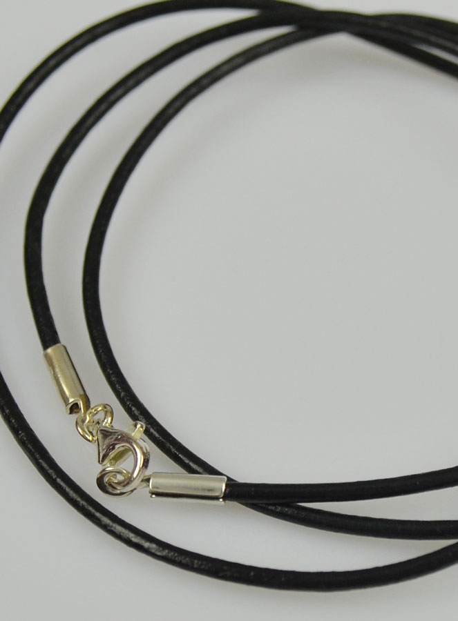 Collier Cordon 55cm pour Pendentif - Fermoir en Argent Rhodié (pic 4)