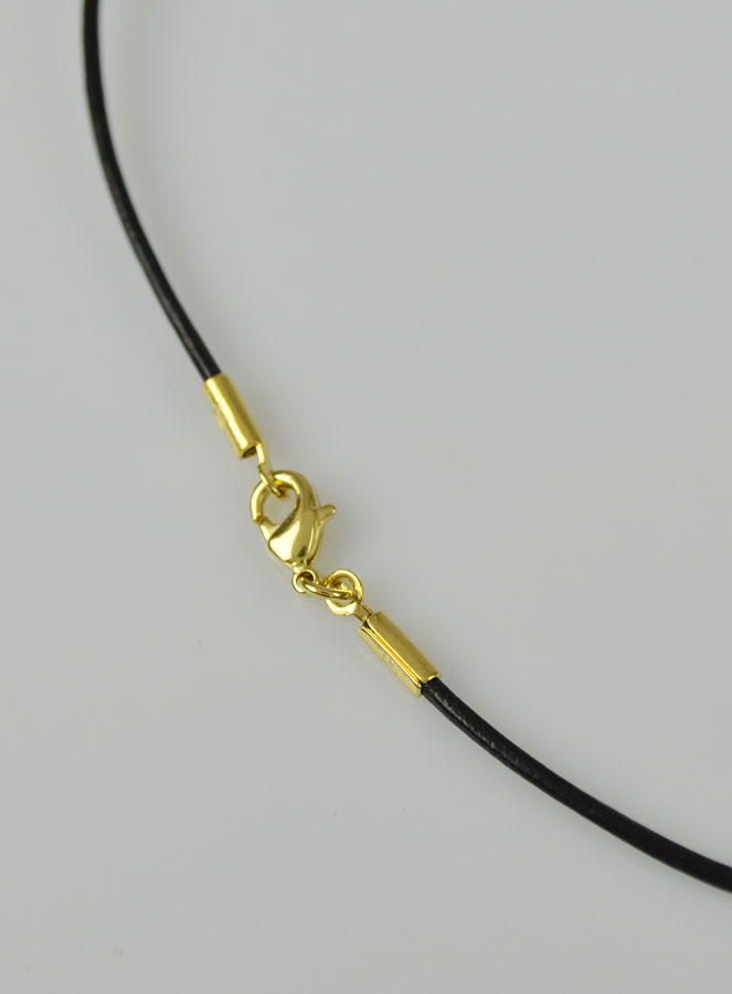 Collier Cordon 42cm pour Pendentif - Fermoir en Plaqué Or 18k (pic 4)
