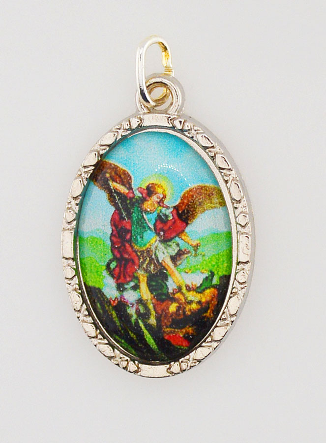Médaille Saint Michel avec Image & Pochette Cadeau (pic 1)