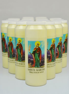 Lot de 20 Bougies de Neuvaine à Sainte Marthe (pic 1)