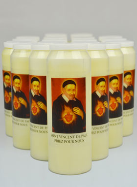 Lot de 20 Bougies de Neuvaine à Saint Vincent de Paul (pic 1)