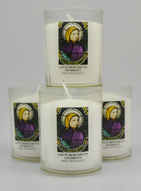 4 Bougies Veilleuse Sainte Bernadette Soubirous (pic 1)