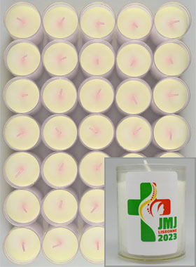 Lot de 48 Bougies Veilleuse JMJ Lisbonne 2023 (pic 1)