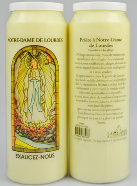 Bougie de Neuvaine de Consolation - Notre Dame de Lourdes (pic 1)