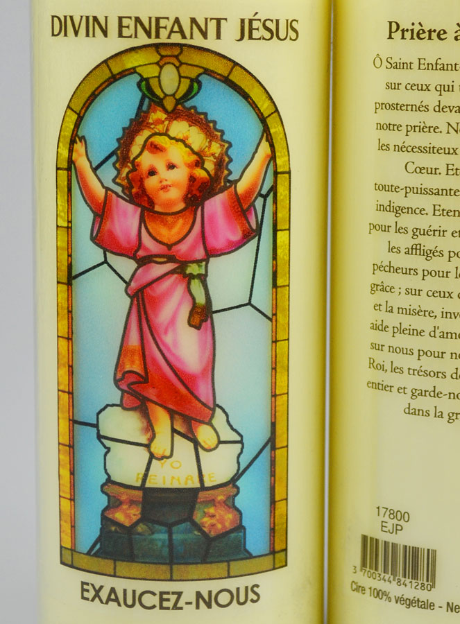 Bougie de Neuvaine pour la Libération et Bénédiction de Paix - Divin Enfant Jésus (pic 3)