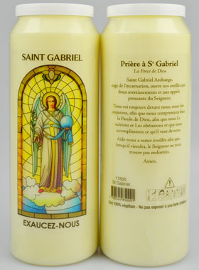 Bougie de Neuvaine pour invoquer la Puissance de l'Ange Gabriel (pic 1)