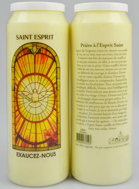 Bougie de Neuvaine Prier pour Recevoir Force et Courage - Saint Esprit (pic 1)