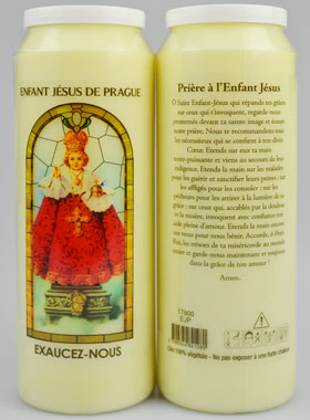 Bougie de Neuvaine Prière Grâce de Pureté à l'Enfant Jésus (pic 1)