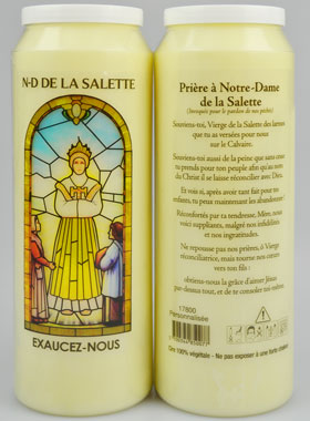 Bougie de Neuvaine pour le Pardon de nos Péchés - Notre Dame de la Salette (pic 1)