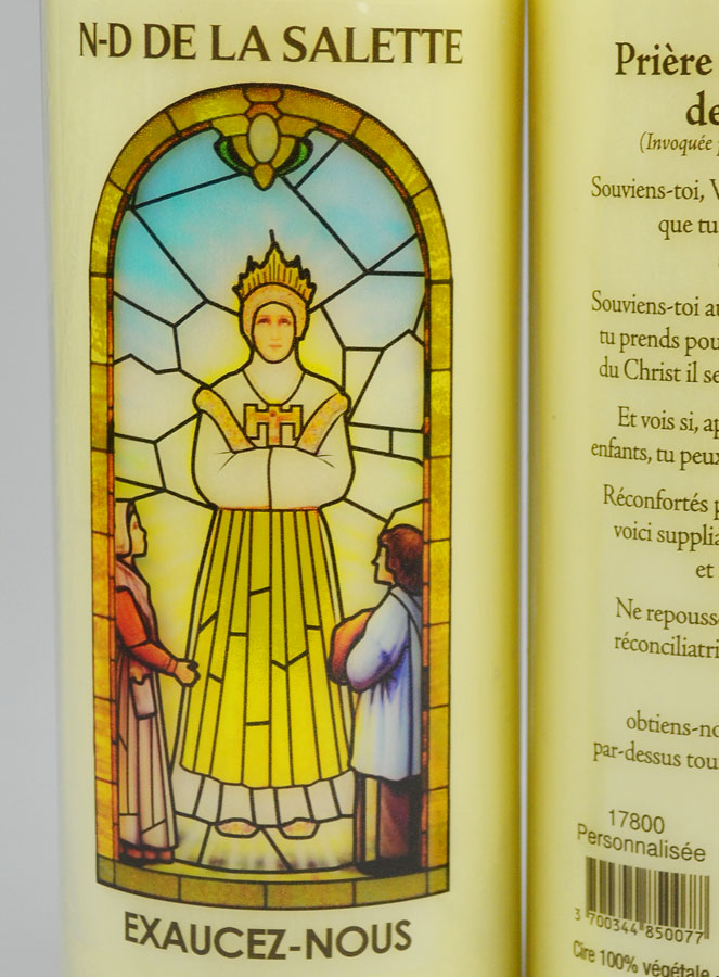 Bougie de Neuvaine pour le Pardon de nos Péchés - Notre Dame de la Salette (pic 3)