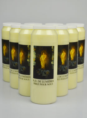 Lot de 10 Bougies de Neuvaine Notre Dame de Lumières (pic 1)