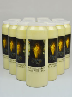 Lot de 20 Bougies de Neuvaine Notre Dame de Lumières (pic 1)