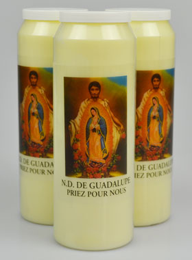 Lot de 3 Bougies de Neuvaine Notre Dame de Guadalupe (pic 1)