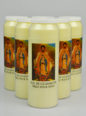 Lot de 6 Bougies de Neuvaine Notre Dame de Guadalupe (pic 1)