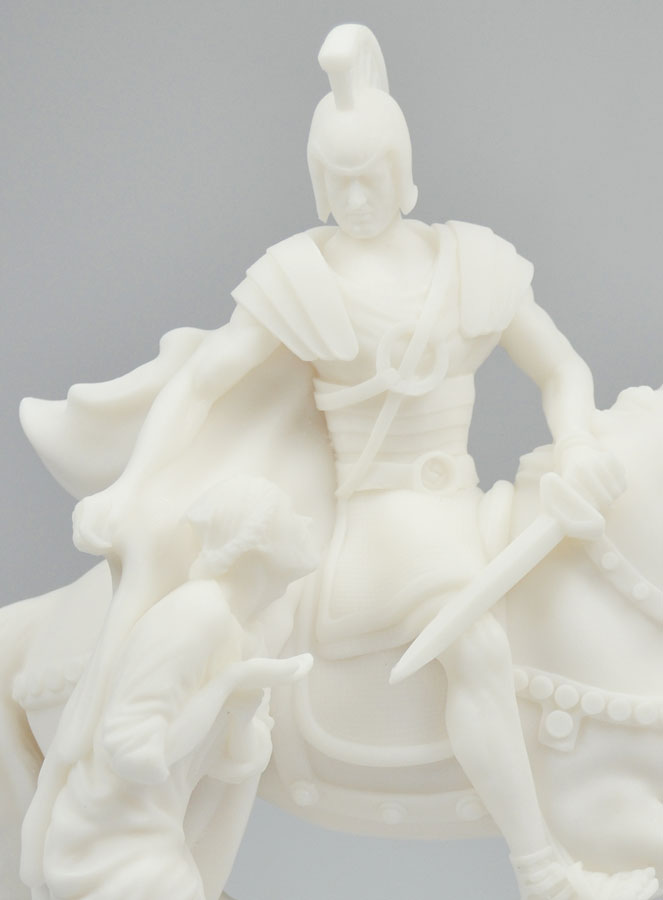 Statue de Saint Martin de Tours en Albâtre (pic 3)
