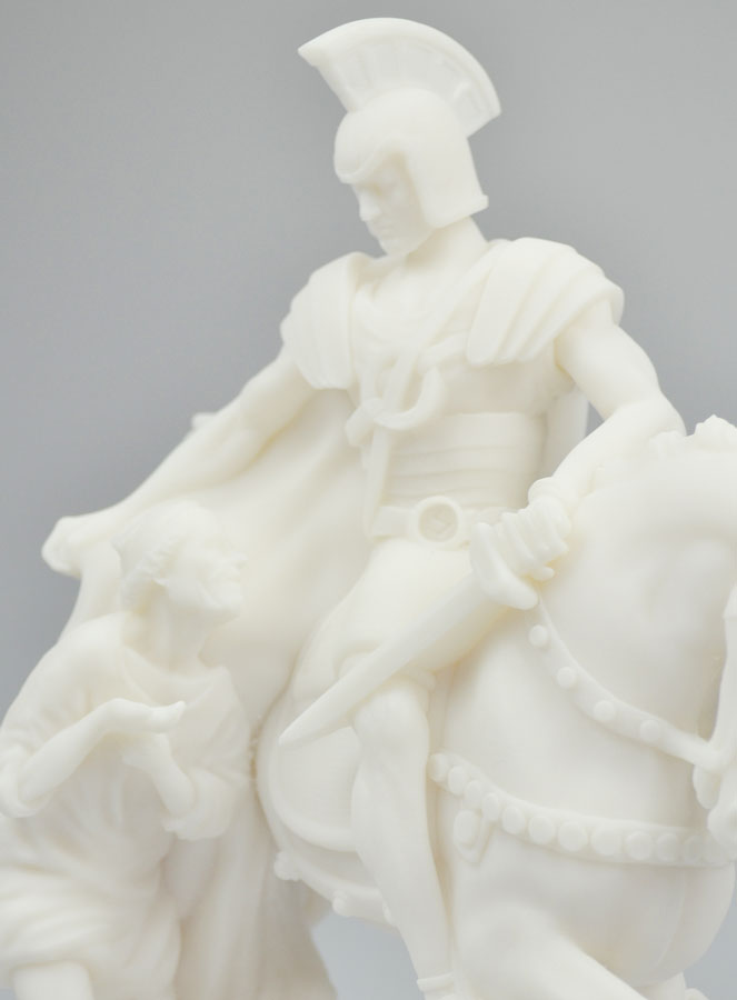 Statue de Saint Martin de Tours en Albâtre (pic 4)