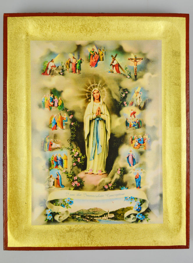 Icône Religieuse Vierge Marie - Immaculée Conception - 18cm (pic 1)