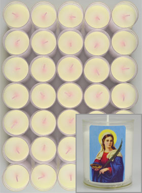 Lot de 48 Bougies Veilleuse Sainte Lucie (pic 1)