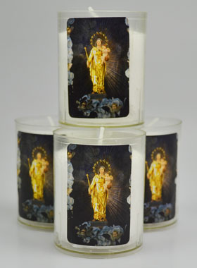 4 Bougies Veilleuse Notre Dame de Lumière (pic 1)