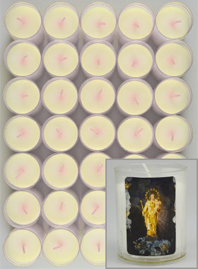 Lot de 10 Bougies Veilleuse Notre Dame de Lumière (pic 1)