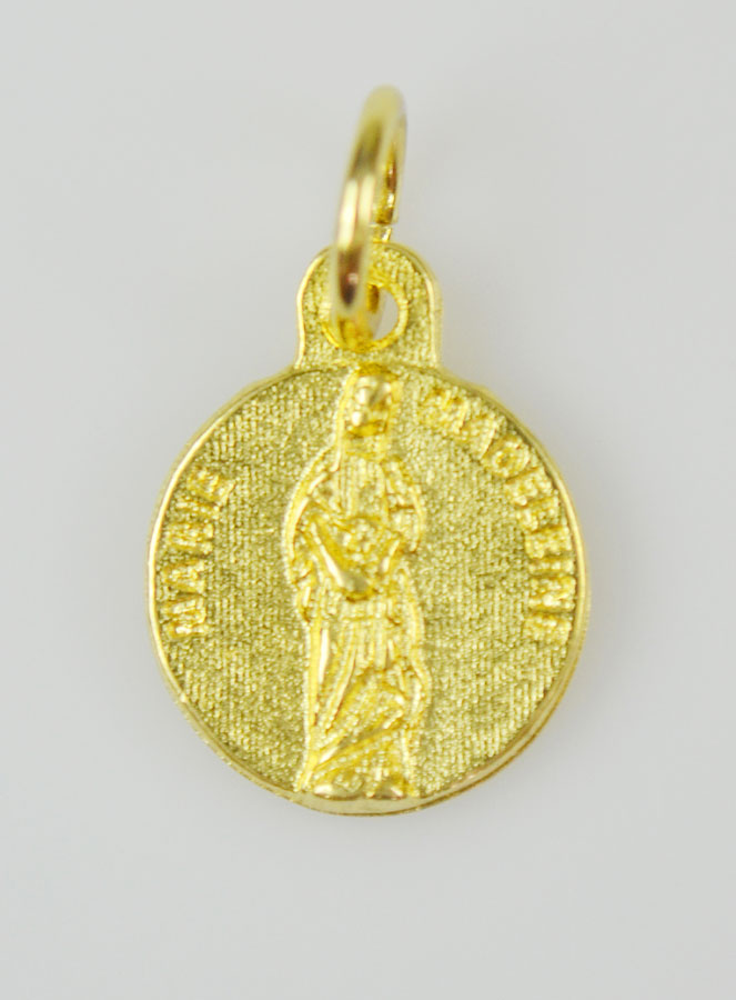 Médaille Sainte Marie-Madeleine Dorée - 12 mm (pic 3)