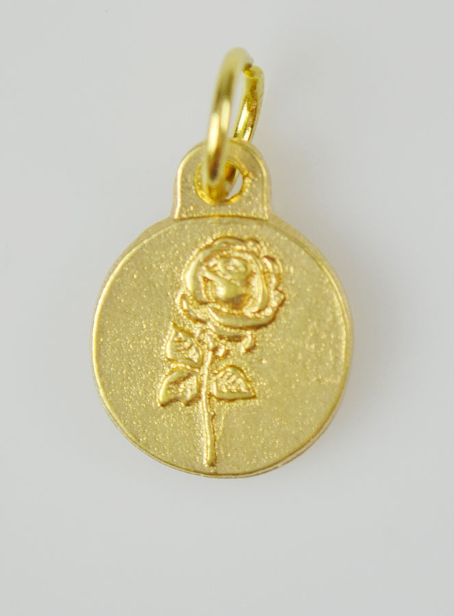 Médaille Sainte Rita Dorée - 12 mm (pic 4)