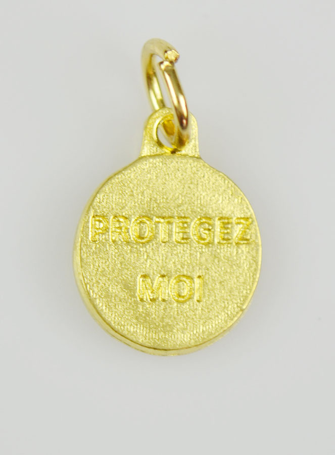 Médaille Saint Curé d'Ars Dorée - 12 mm (pic 4)