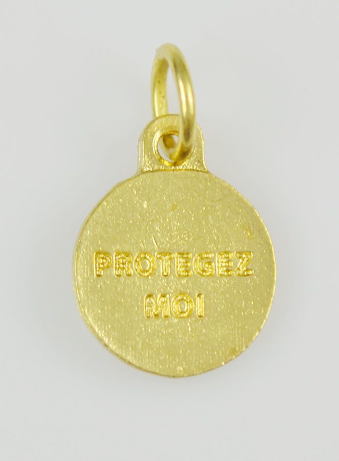 Médaille Sainte Vierge Noire Dorée - 12 mm (pic 4)