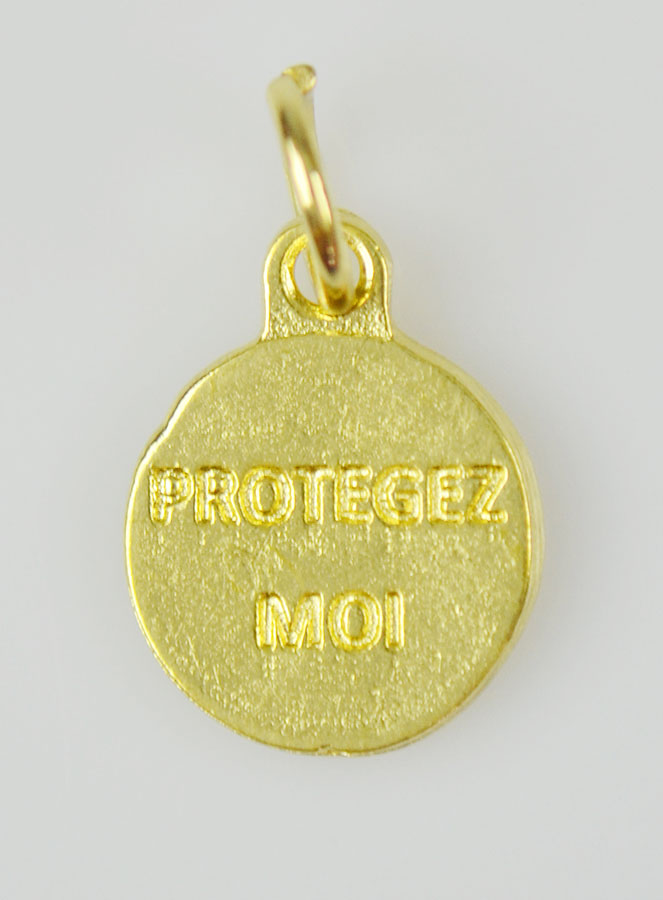 Médaille Saint Joseph Dorée - 12 mm (pic 4)