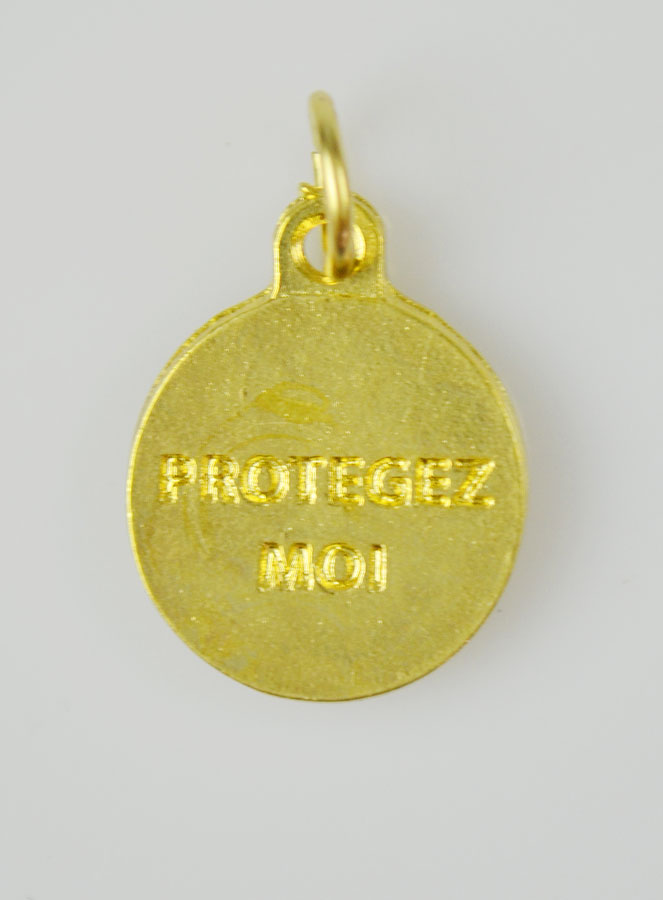 Médaille Notre Dame de la Salette Dorée - 15 mm (pic 4)