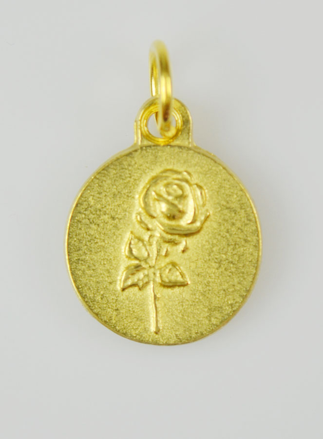 Médaille Sainte Rita Dorée - 15 mm (pic 4)