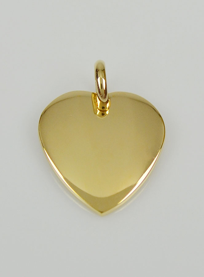 Médaille Pendentif Coeur - Plaqué Or (pic 1)