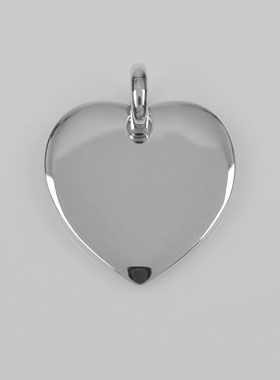 Médaille Pendentif Coeur - Argent Massif (pic 1)