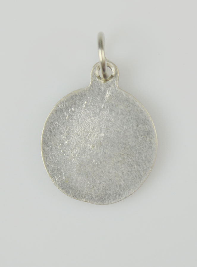 Médaille Sainte Anne Argentée & Émail Bleu - 18 mm (pic 4)