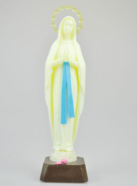 Statue Notre Dame de Lourdes Fluo - 20cm (pic 1)