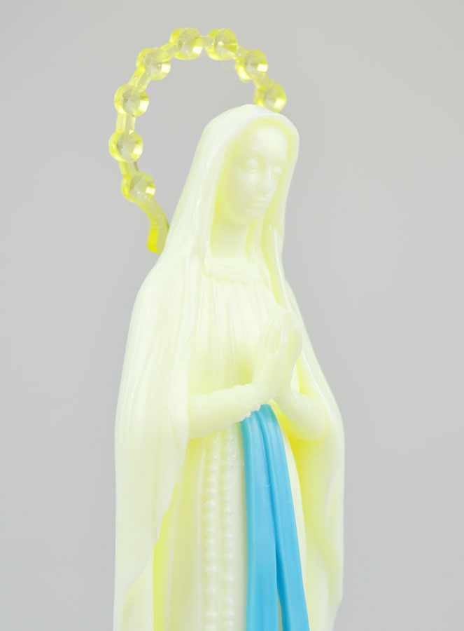 Statue Notre Dame de Lourdes Fluo - 20cm (pic 3)