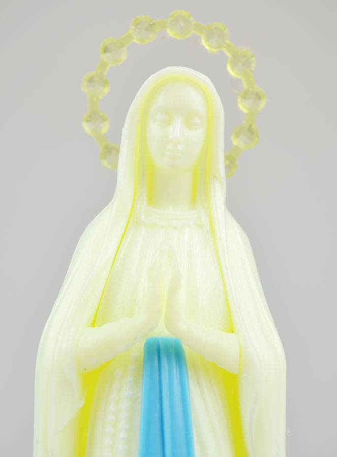 Statue Notre Dame de Lourdes Fluo - 20cm (pic 4)