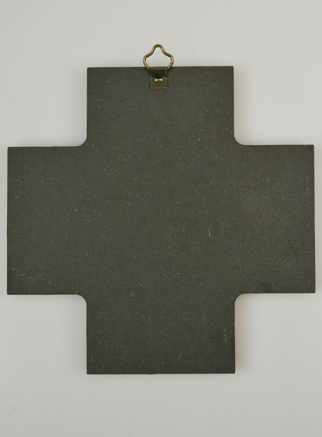 Croix Icône du Christ Bon Berger - 15cm (pic 4)