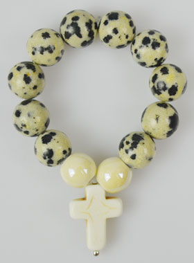 Dizainier en Pierre Naturelle - Jaspe Dalmatien (pic 1)