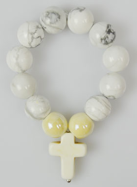 Dizainier en Pierre Naturelle - Howlite (pic 1)