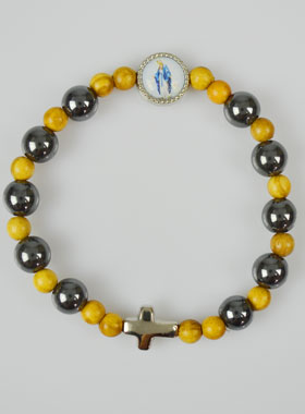 Bracelet Religieux des Saints - Vierge Miraculeuse & Croix (pic 1)