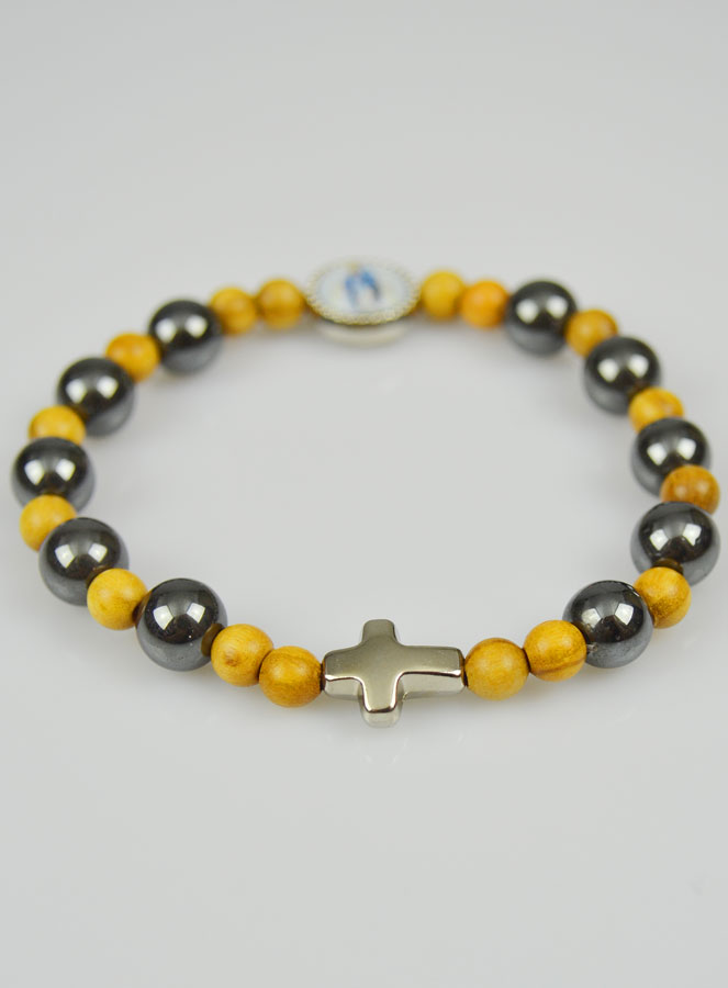 Bracelet Religieux des Saints - Vierge Miraculeuse & Croix (pic 3)