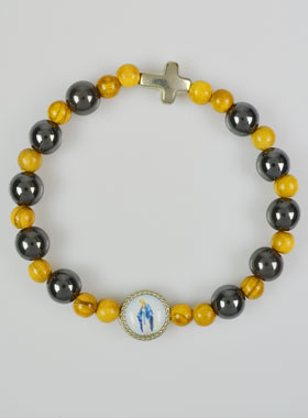 Bracelet Religieux Dizainier - Médaille Miraculeuse (pic 1)
