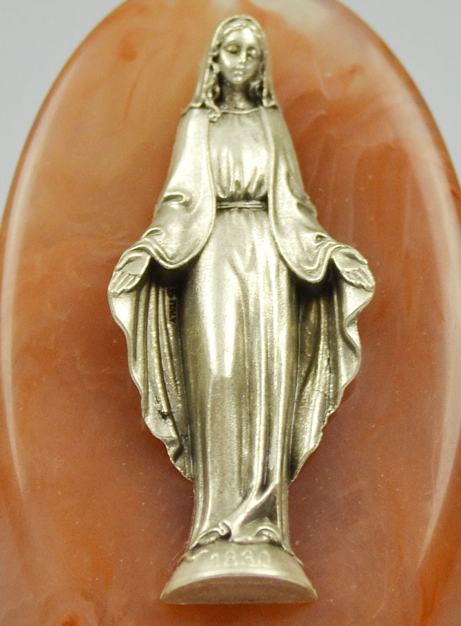 Statue Religieuse Bloc - Vierge Miraculeuse (pic 3)