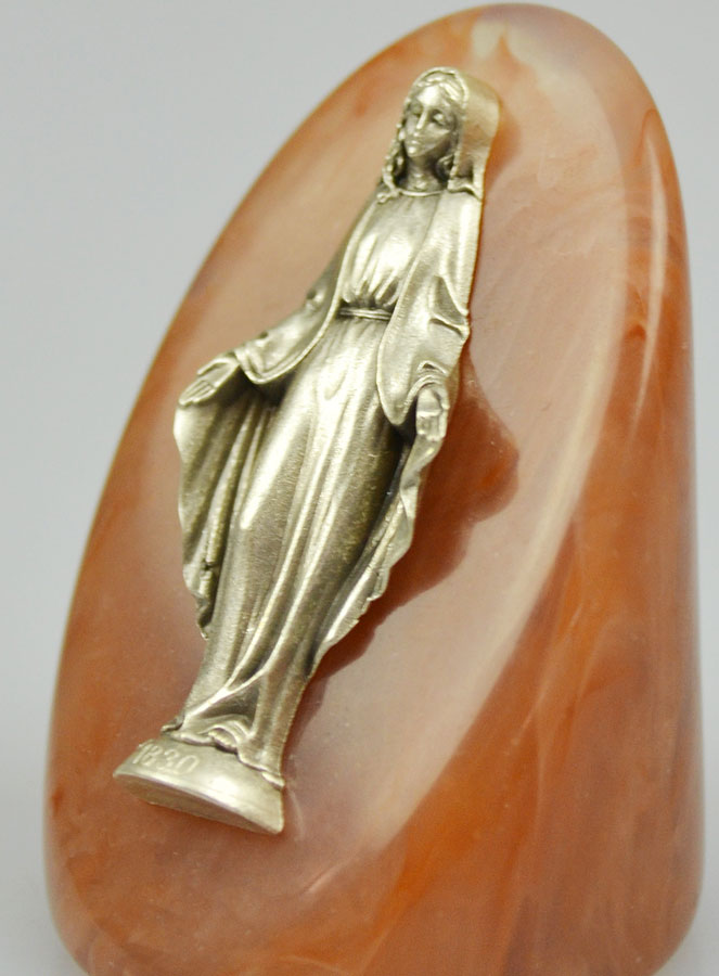 Statue Religieuse Bloc - Vierge Miraculeuse (pic 4)
