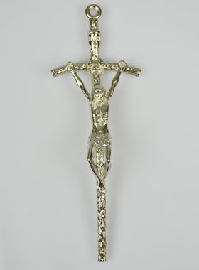 Crucifix à Suspendre 14cm - Argent (pic 1)